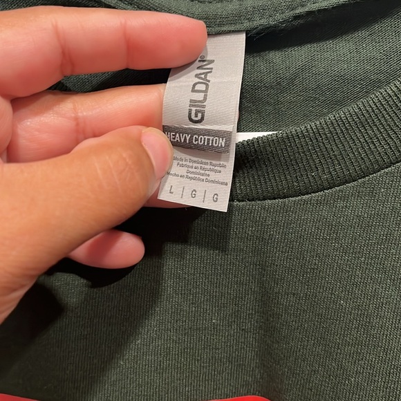 Smiley Santa Shirt Holiday Shirt Christmas Shirt Gildan L - Picture 3 of 4